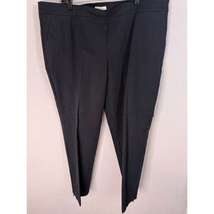 Eileen Fisher Black Ankle‎ Zip Pants Career Business Casual Trousers